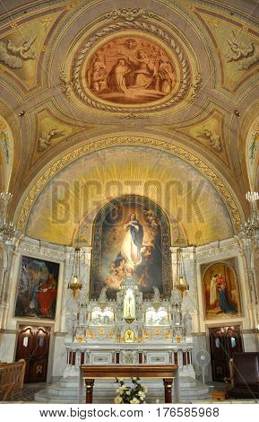 MONTREAL - AUG. 4, 2011: Notre-Dame-de-Bon-Secours Chapel, Montreal, Quebec, Canada. It is one of the oldest churches in Montreal, it was built in 1771 over the ruins of an earlier chapel.