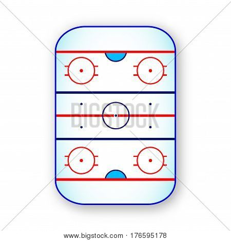 ice hockey ground icon isolated on white background