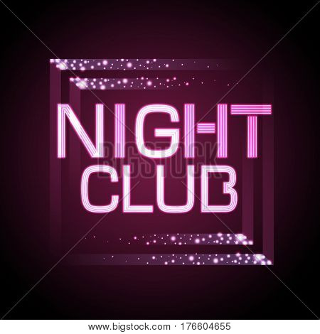 Neon Sign. Nignt Club