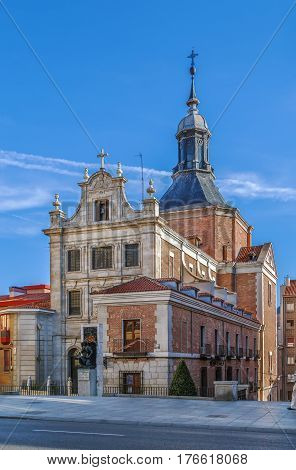 Arzobispal Castrense Church is located in central Madrid Spain.