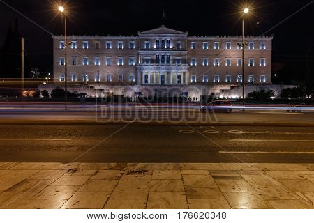 The Hellenic Parliament in Athens - Syntagma Square