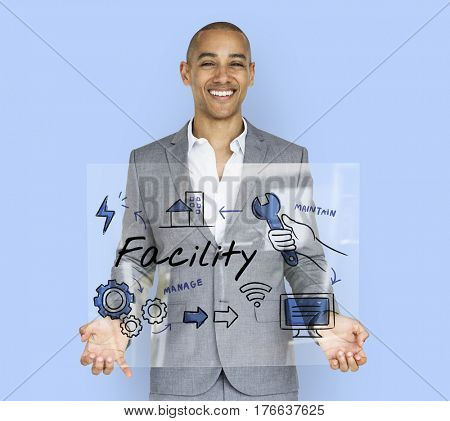 Facility Equipment Maintain Manage Concept