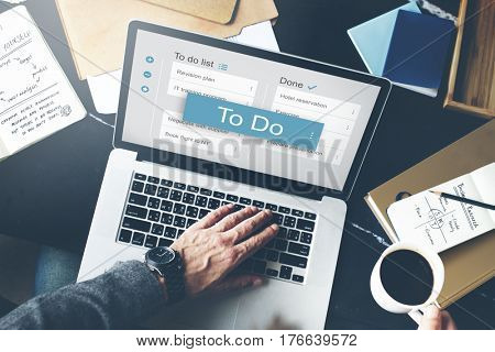 Digital Business To do List App Interface