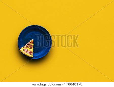 Slice of italian cuisine pizza