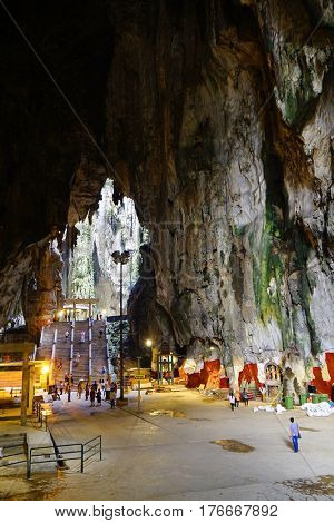 KUALA LUMPUR, 10 JANUARY 2017 - Batu Caves in Kulala Lumpur, Malaysia, Asia