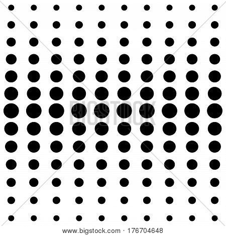 Black dots on white background. Halftone black and white pattern. Modern geometric texture. Repeating abstract design.Vector illustration stock vector.