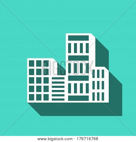 city icon stock vector illustration flat design