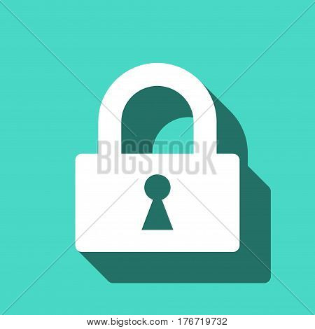 lock icon stock vector illustration flat design