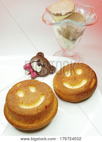 creative baked food cakes funny faces and chocolate bear for valentine's day
