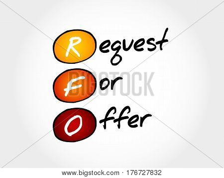 Rfo - Request For Offer