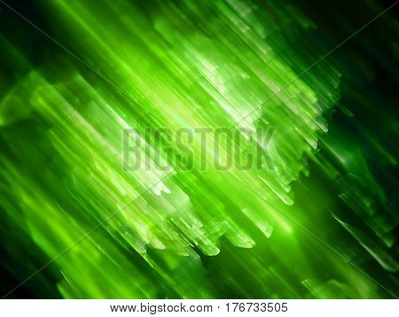Green glowing multidimensional technology computer generated abstract background 3D rendering
