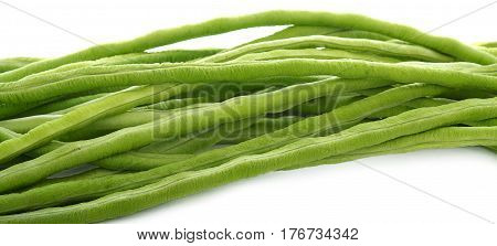 Longbean On White plant, long, fresh, nature