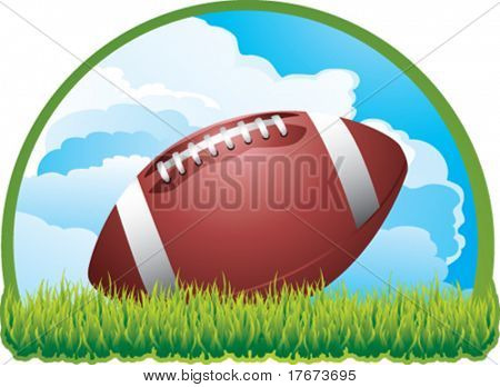 vettore di football americano