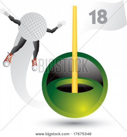 swooshing golf mand