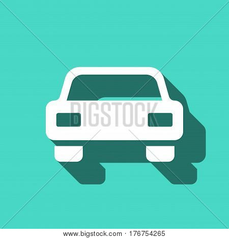 car icon stock vector illustration flat design