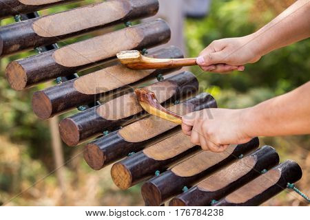 Pong Lang Thai northeast region The Thai musical instruments