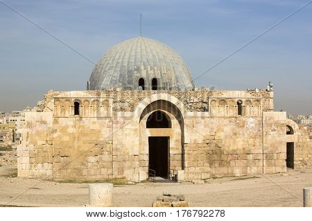 The ruins of the ancient citadel in Amman, Jordan
