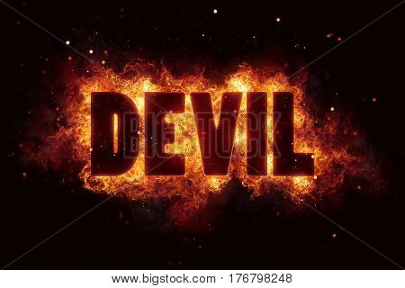 devil Fire Satanic sign gothic style evil esoteric occultism