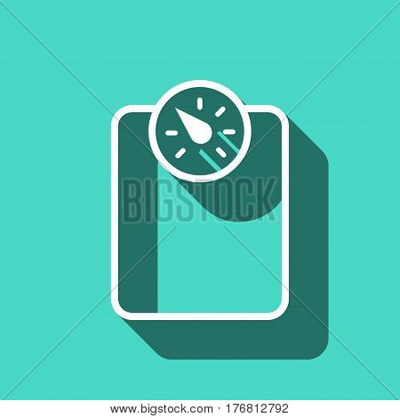 measure the weight icon stock vector illustration flat design