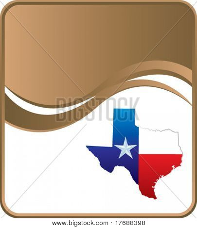 icono de estado de Lonestar sobre fondo marrón de la onda