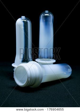 Pet Bottle Preform On White Background.