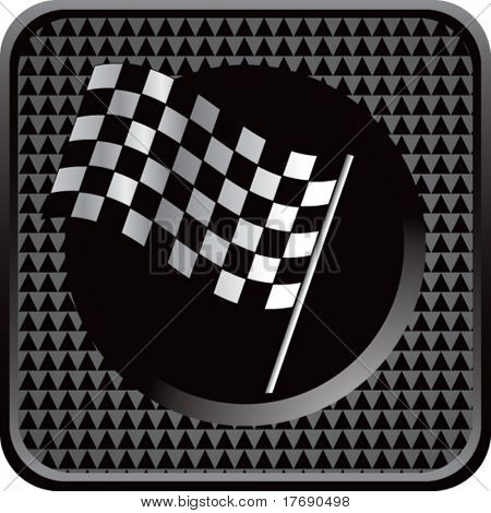Racing ruutulippu mielenkiintoinen web-painiketta