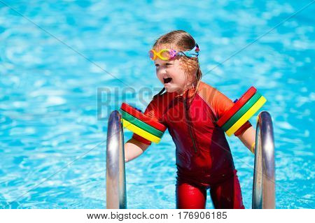 Little Girl In Swimming Pool