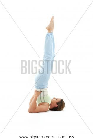 Salamba Sarvangasana podporované Shoulderstand