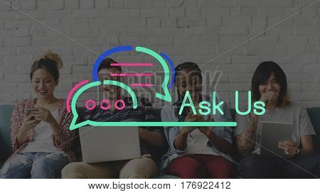 Communication Connection Speech Bubble Concept