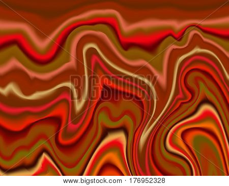Abstract swirly gradient background design with firey red colors.