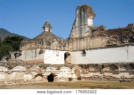 Ruins Of The Recoleccion Church At Antigua