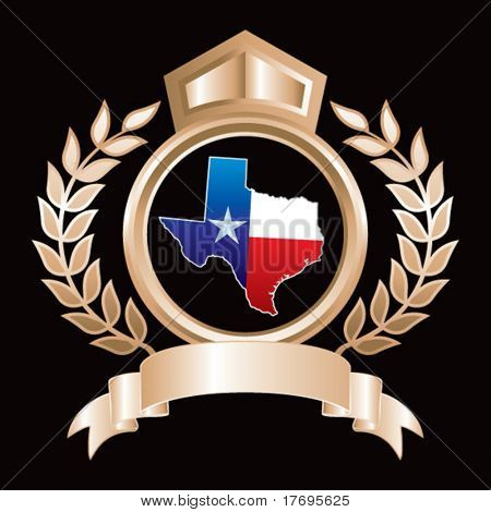 Estado de Texas lonestar en royal crest