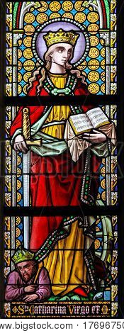 Stained Glass - Saint Catherine