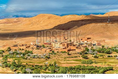 Landscape near Ait Ben Haddou village in Morocco, North Africa