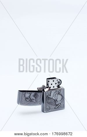 Beautiful lighter isolated on white - -