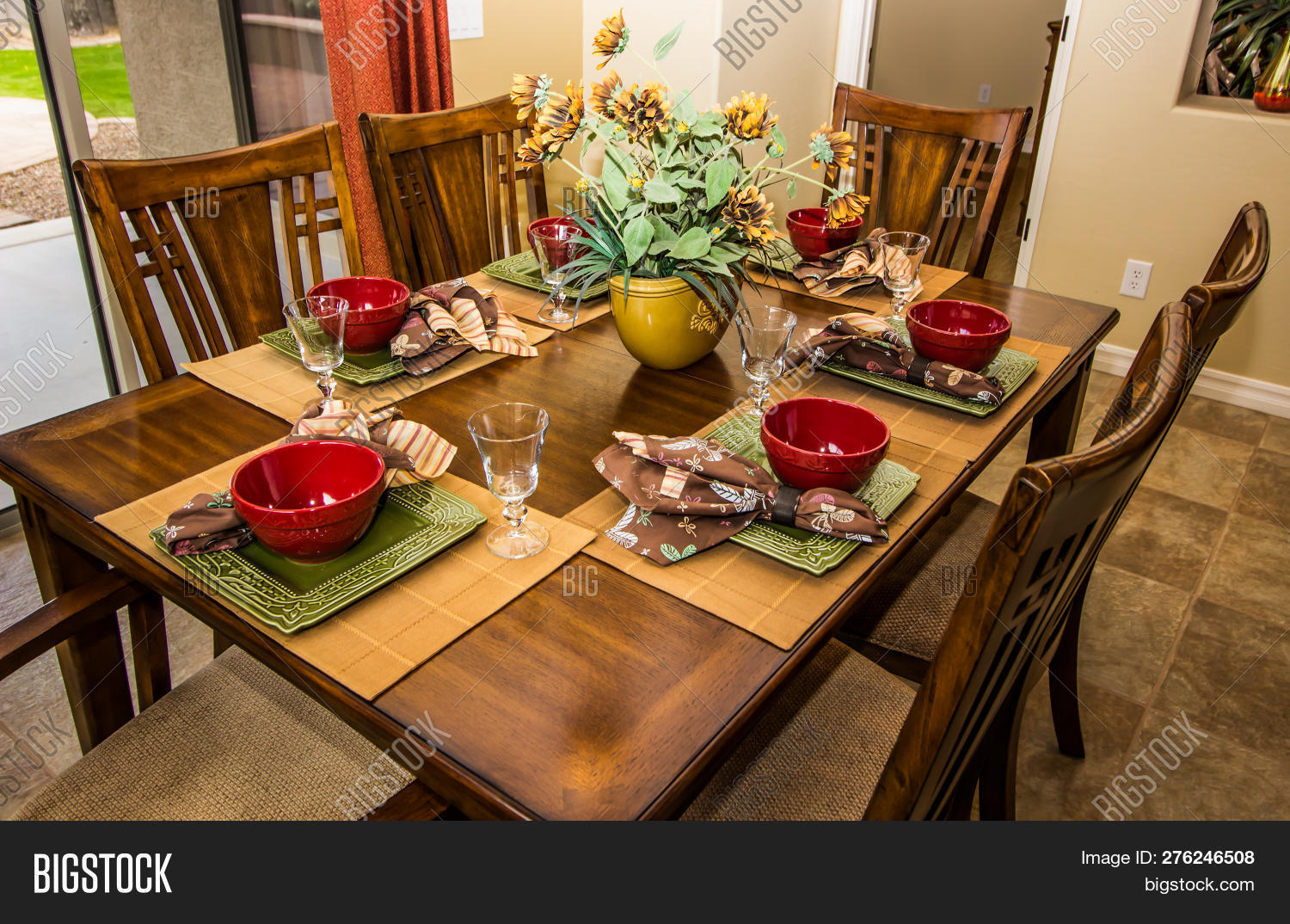 High Table Backing Wooden Table High Back Image & Photo (Free Trial) | Bigstock