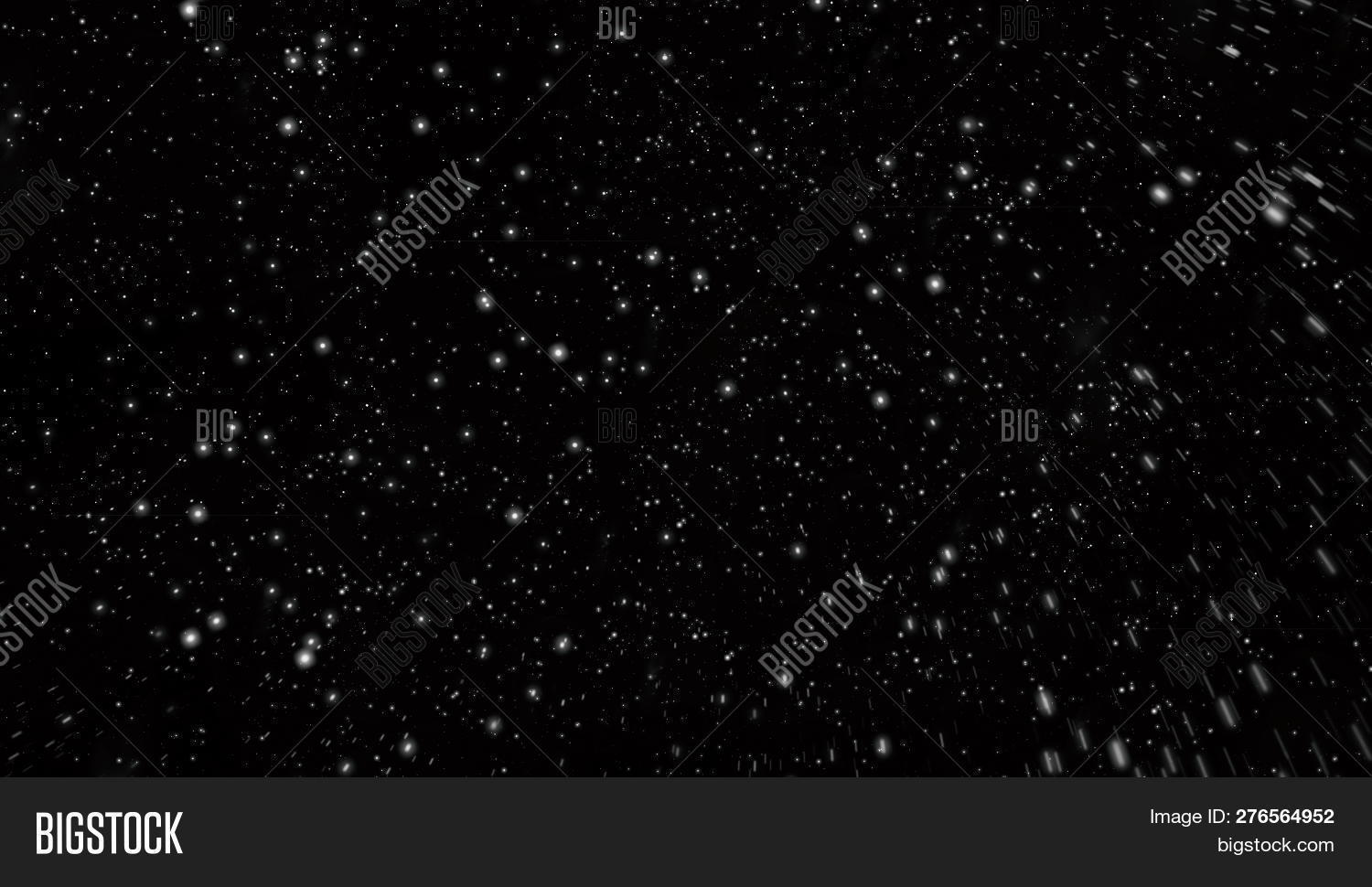 Snowfall On Black Image Photo Free Trial Bigstock