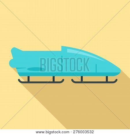 Bobsleigh Icon. Flat Illustration Of Bobsleigh Icon For Web Design