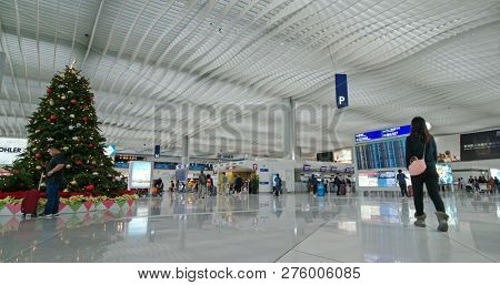 Chek lap kok, Hong Kong- 24 November 2018: Hong Kong international airport 