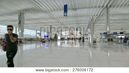 Chek lap kok, Hong Kong- 24 November 2018: Hong Kong international airport 