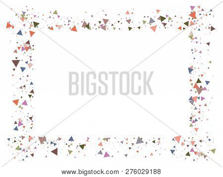 Bang, Blast, Moved Particles, Vector Explosion Burst Border. Broken Glass Moving Memphis Grunge Frag
