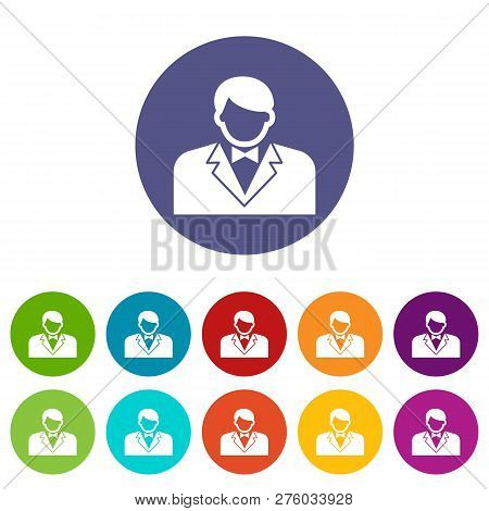 Croupier Icons Color Set For Any Web Design On White Background