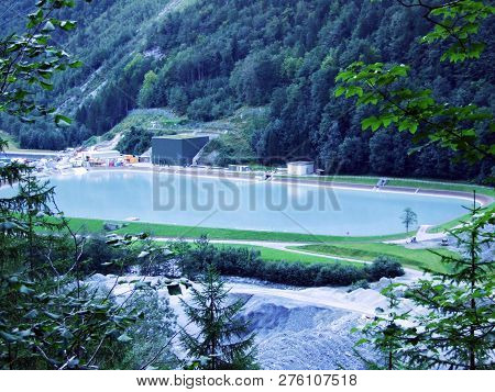 Lakes From Hydro Power Plant Arge Kraftwerk Limmern - Canton Of Glarus, Switzerland