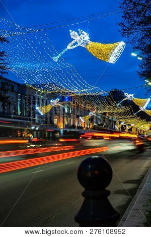 Christmas Illumination In Tbilisi, Georgia
