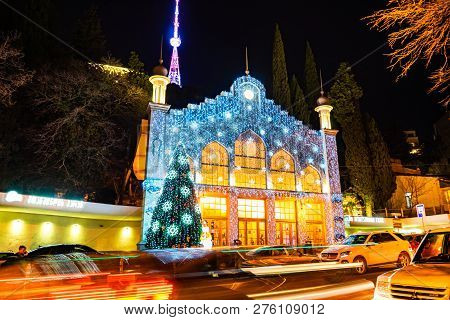 Christmas Illumination In Tbilisi, Georgia