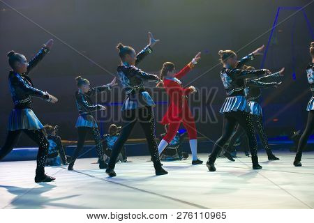 Moscow, Russia - November 16-17, 2018: Team Nitti Gritti, Acrobatic Rock And Roll At The 