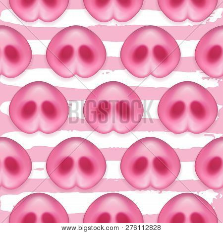 Pattern Pigs Noses. Vector &amp; Photo (Free Trial) | Bigstock