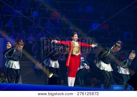 Moscow, Russia - November 16-17, 2018: Team Nitti Gritti, Acrobatic Rock And Roll At The 