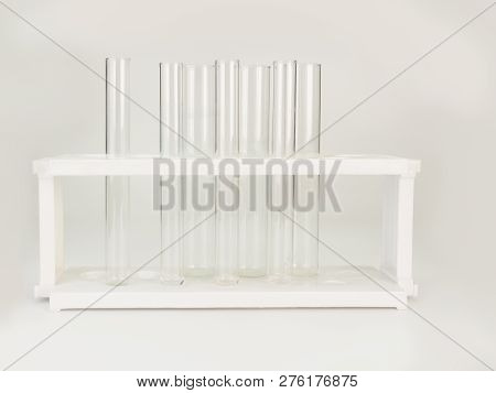 Cience Laboratory Test Tubes. (with Free Space For Text)
