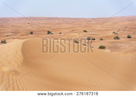 Sharjah Desert Area, One Of The Most Visited Places For Off-roading By Off Roaders, Big Red To Pink